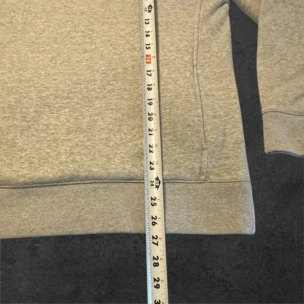 Banana Republic Sweatshirt Mens Large Gray Sherpa Lined Crewneck Pocket